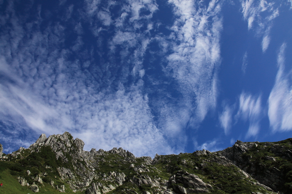 伊那前岳と秋雲