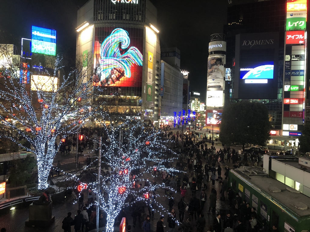 渋谷もクリスマスモードに