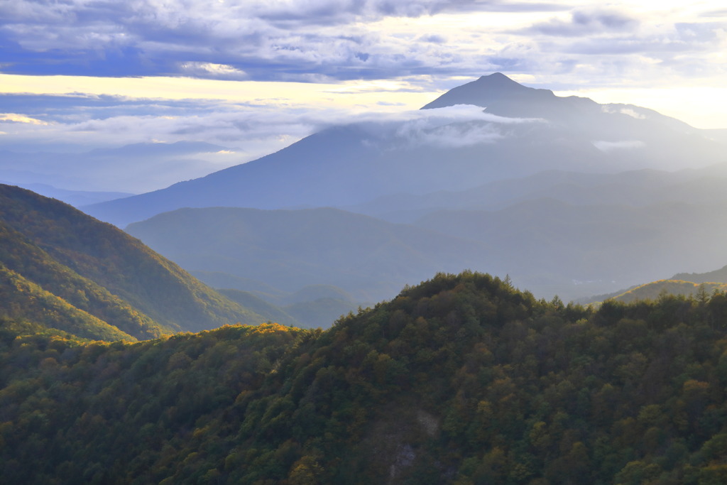 磐梯山 夕景