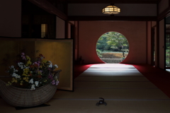 鎌倉 明月院 円窓の秋