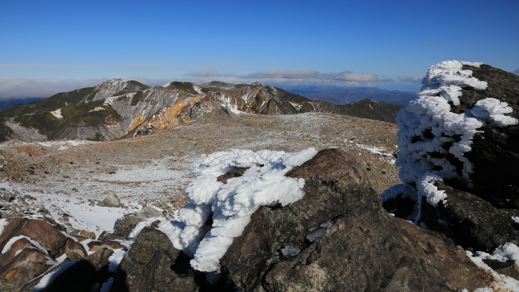 茶臼岳山頂より