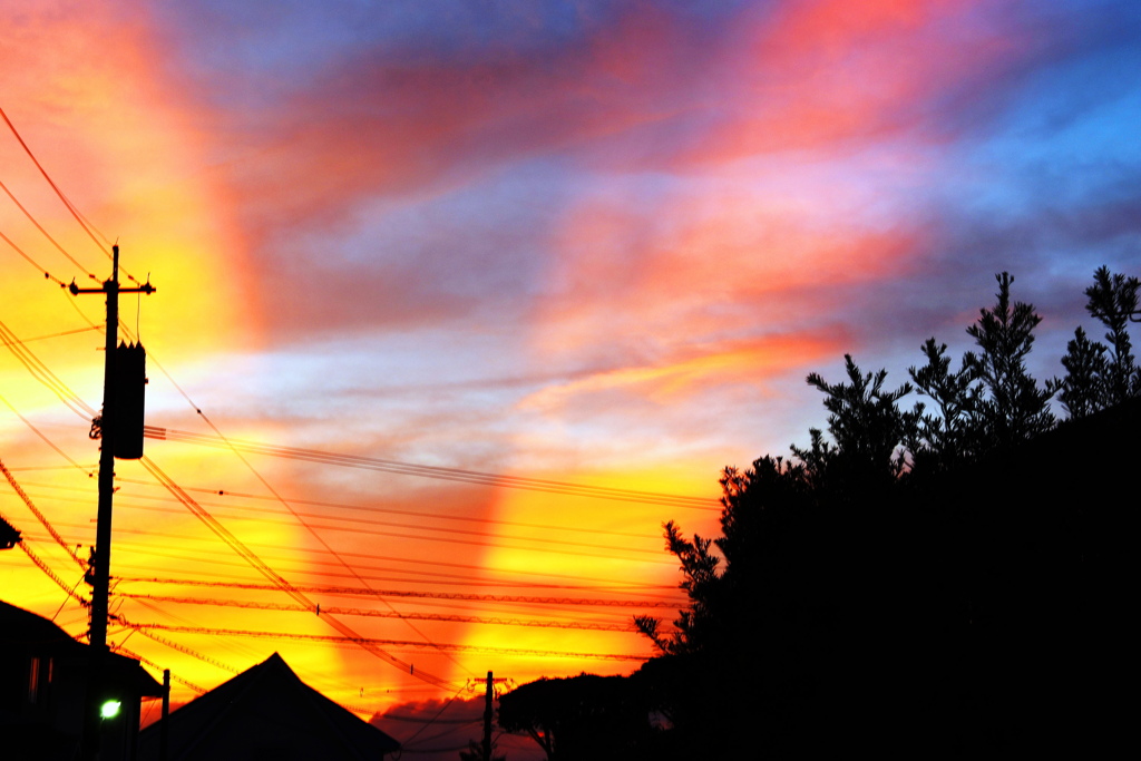 夕焼雲３点