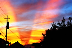 夕焼雲３点