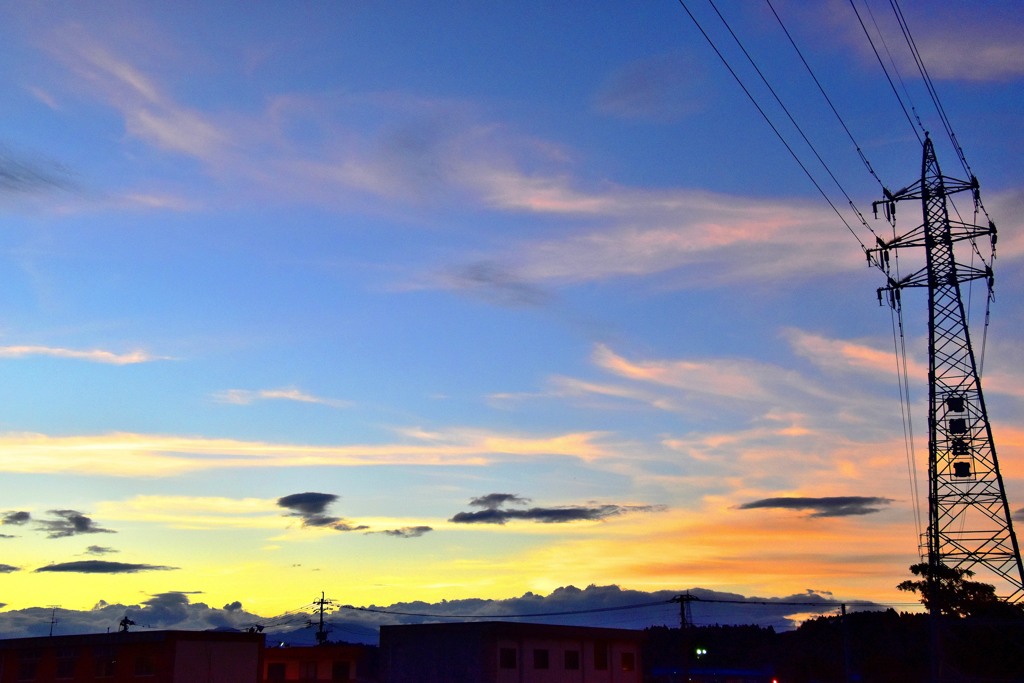 昨日の西の空