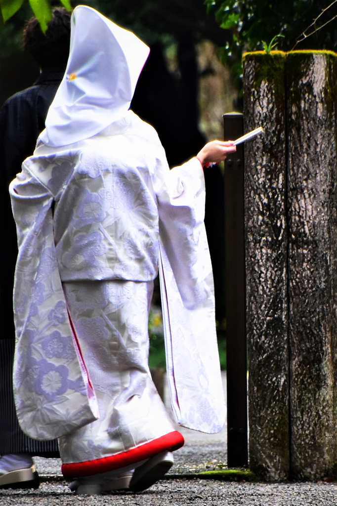 お茶目な花嫁さん