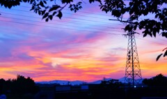 昨日の夕焼け