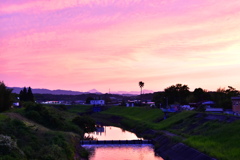 今日（子供の日）の夕景