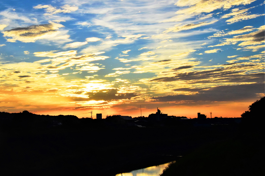 今朝の東の空