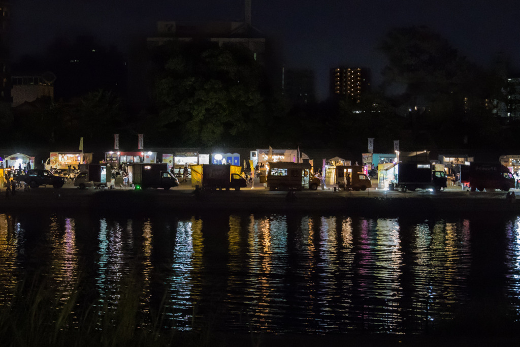 対岸の賑わい