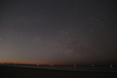 夜明けの天の川