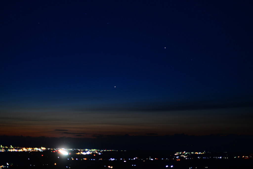 夜明けの星々