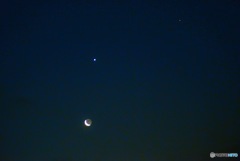 夜明け前の東の空