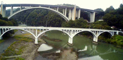 ドローンで撮影した小倉橋
