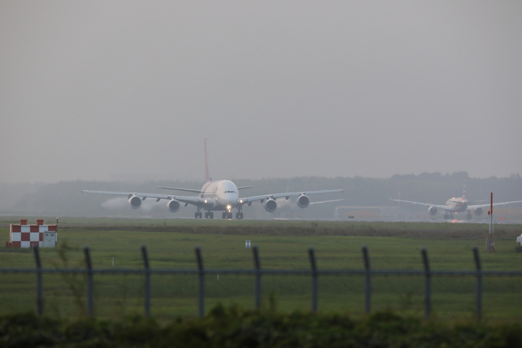 タイ　A380　テイクオフ