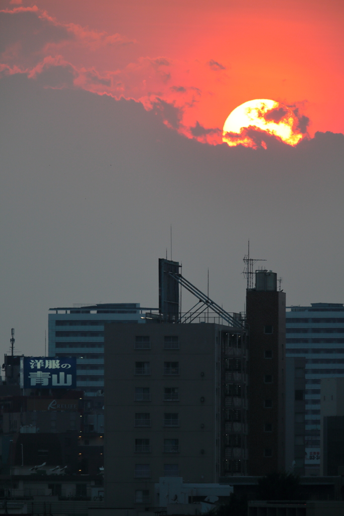 夕日