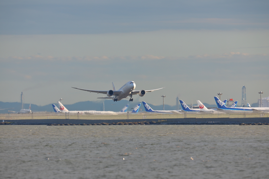 787離陸