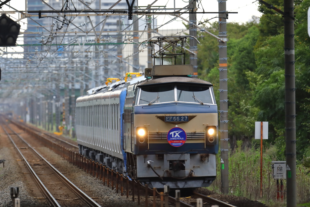 EF66-27　8862レ　TX甲種　