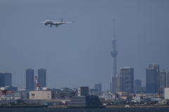A350とスカイツリー