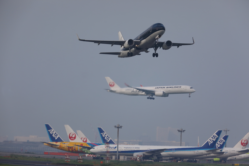 飛行機交差点
