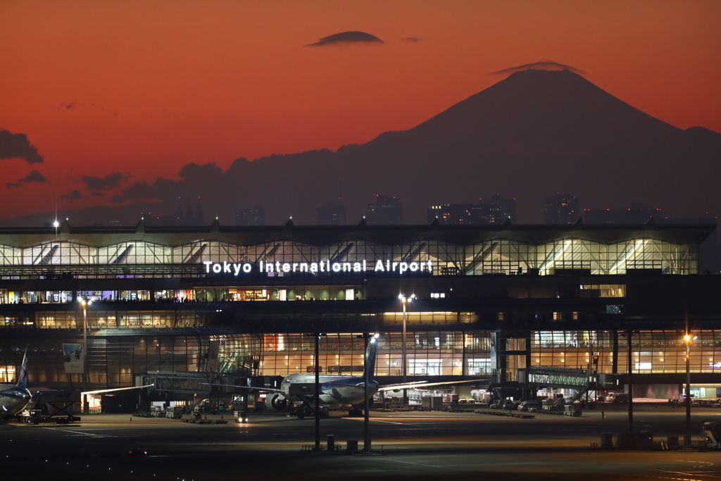 羽田夕景