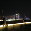 夜のデッキ