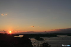 英虞湾の夕日