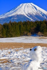 雪だるまと富士山
