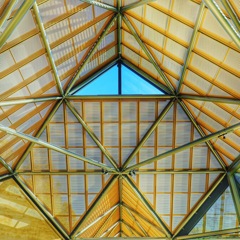 美術館の屋根(๑･̑◡･̑๑)