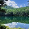 夏の御射鹿池Ⅰ　青空と