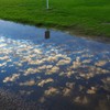 地上の羊雲