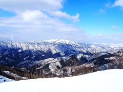 山頂からの山並み