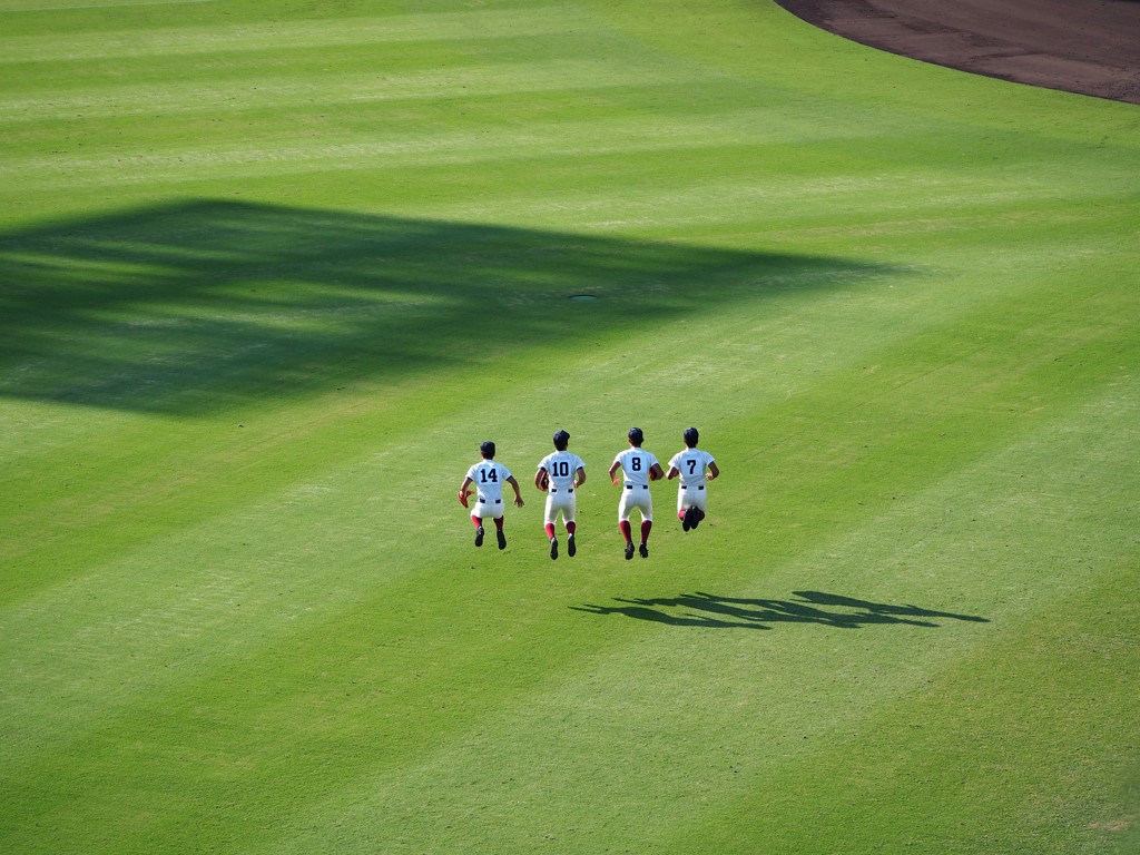 甲子園で空中浮遊