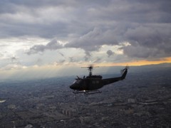 空撮　ヘリコプター