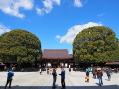 明治神宮　空が気持ちいい