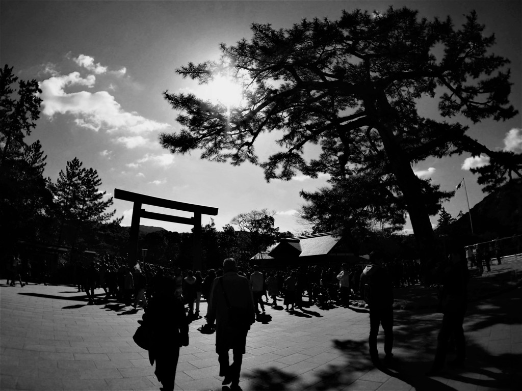 宇治橋の鳥居