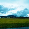 山と雲と田んぼ