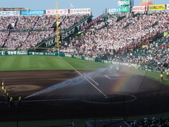 甲子園と虹