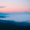 高ボッチ高原Ⅰ　雲海と冨士
