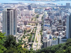 神戸の街と車