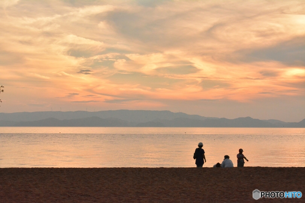 休日の夕暮