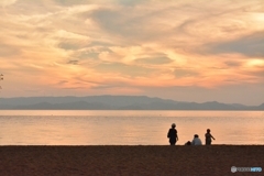 休日の夕暮