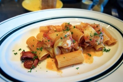 たことペンネのアラビアータ