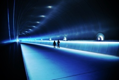 ミホミュージアムに続くトンネル