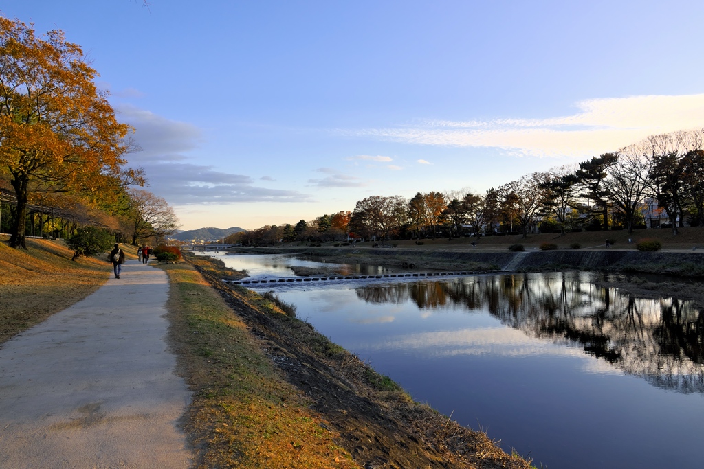 夕刻の鴨川
