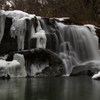 霜後の滝