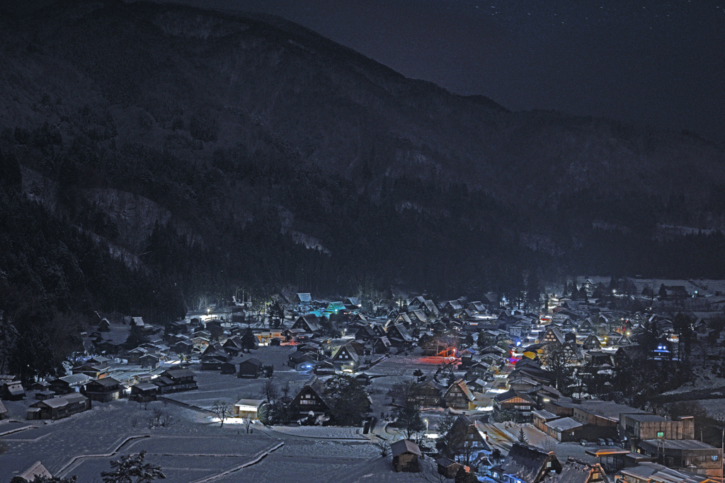 白川村夜景