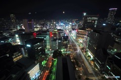 神戸の夜景　山側を望む