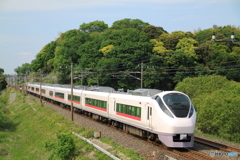 新緑の常磐線 E657系