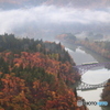 紅葉の只見線