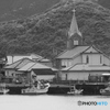 天主堂のある漁村